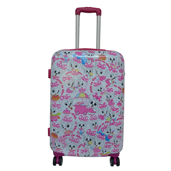 Hot sale cute girls wheeled luggage bag