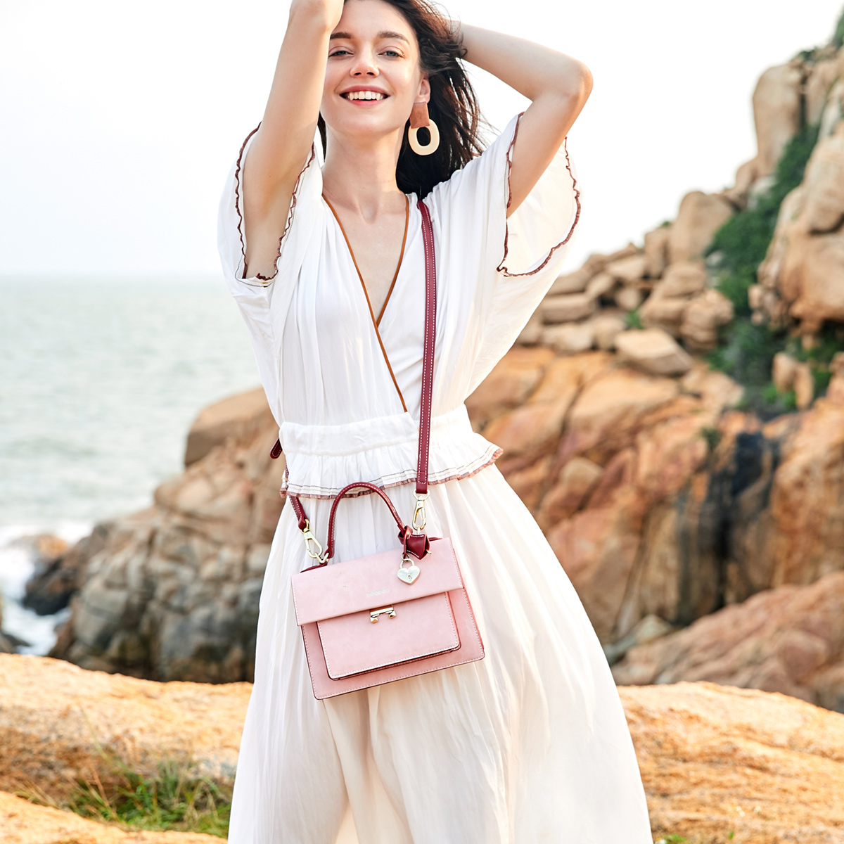 summer PU leather cute Fashion small shoulder bags for women Single Crossbody Bag Wide Strap Pu Leather Women Lady sling bags/DQ03-127