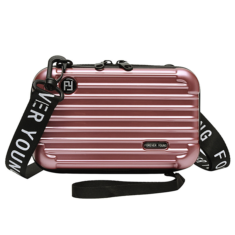 Best new products of 2023 7-inch cross body travel luggage for washing and grooming, hard shell makeup artist makeup bag