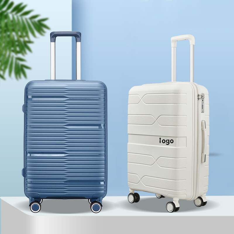 Foreign Trade Three Piece Set PP Trolley Box Fixed Trademark Universal Wheel Travel Box 20 Inch Student Boarding Luggage